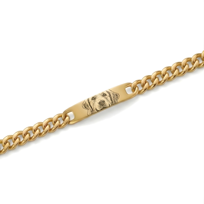 Custom Pet Photo Bracelet – Stainless Steel