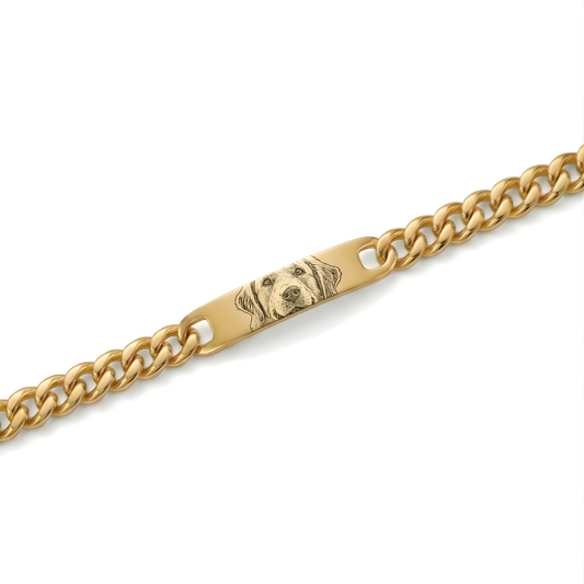 Custom Pet Photo Bracelet – Stainless Steel