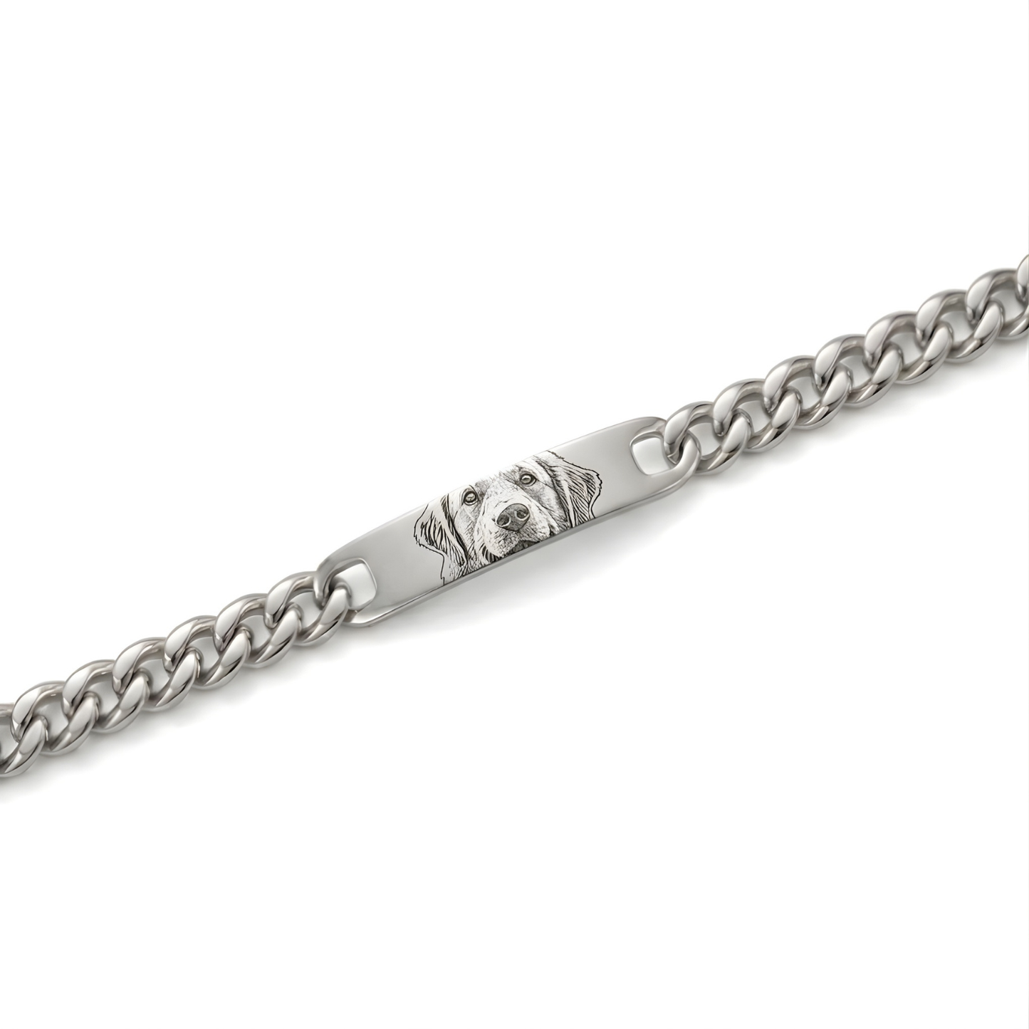 Custom Pet Photo Bracelet – Stainless Steel