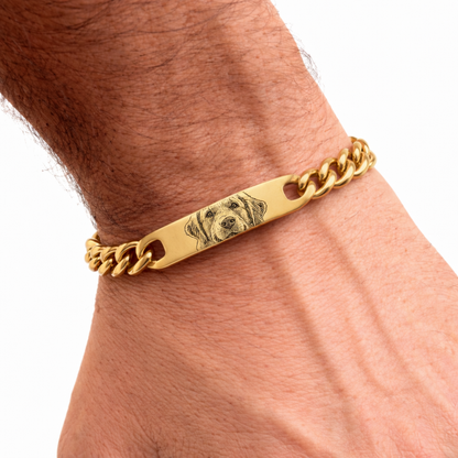 Custom Pet Photo Bracelet – Stainless Steel